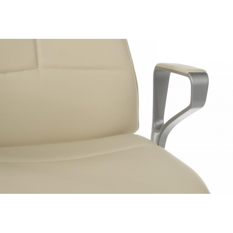 Кресло Zen 01E Бежевый/Металл Серебристый
