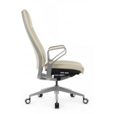 Кресло Zen 01E Бежевый/Металл Серебристый