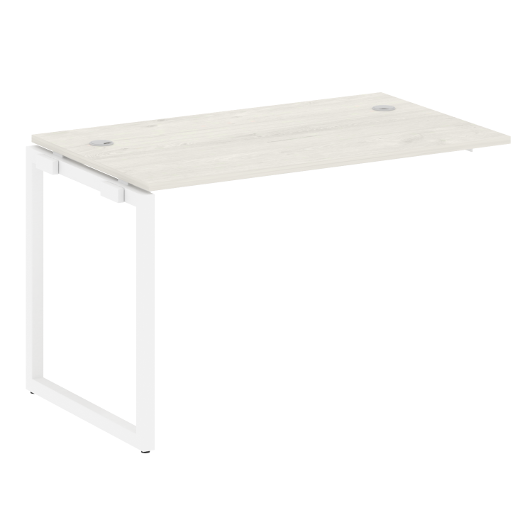 Metal System Quattro Проходной элемент рабочей станции на О-образном м/к 40БО.ПРС-СП-1.2 Дуб Наварра