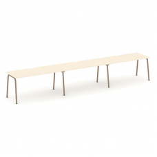 Estetica Рабочая станция 3 места ES.RS-3.4-VK Сатин/Металл Латте 4740*730*750