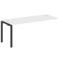 Metal System Проходной элемент рабочей станции на П-образном м/к БП.ПРС-СП-1.5 Белый/Металл Антрацит