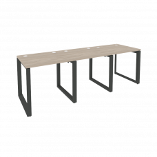 Onix Рабочая станция на О-образном м/к O.MO-RS-3.0.7 Дуб Аттик/Металл Антрацит 2340*720*750