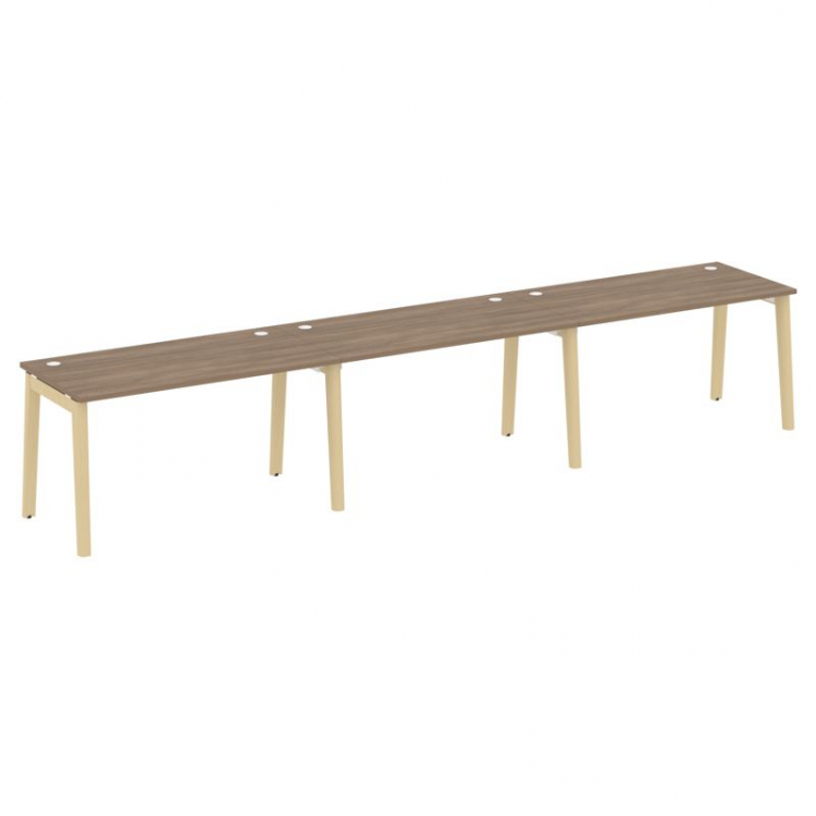 Onix Wood Рабочая станция OW.RS-3.3.7 Дуб Аризона/Дуб Светлый/Металл Белый 4140*720*750