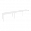 Onix Рабочая станция на П-образном м/к O.MP-RS-3.3.7 Белый Бриллиант/Металл Белый 4140*720*750