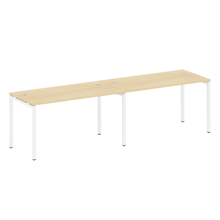 Metal System Quattro Рабочая станция на 2 места на П-образном м/к 40БП.СМ-2.3 Акация Лорка/Металл Бе