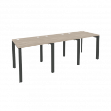 Onix Рабочая станция на П-образном м/к O.MP-RS-3.0.7 Дуб Аттик/Металл Антрацит 2340*720*750