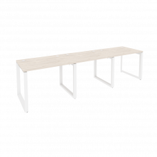 Onix Рабочая станция на О-образном м/к O.MO-RS-3.1.7 Денвер Светлый/Металл Белый 2940*720*750