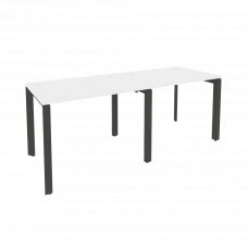Onix Рабочая станция на П-образном м/к O.MP-RS-2.1.7 Белый Бриллиант/Металл Антрацит 1960*720*750