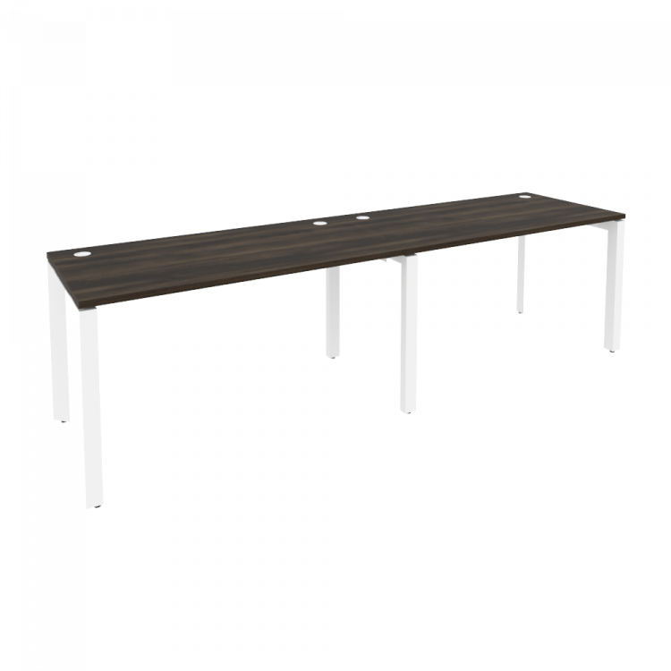 Onix Рабочая станция на П-образном м/к O.MP-RS-2.3.7 Дуб Мали/Металл Белый 2760*720*750