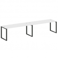 Metal System Рабочая станция на 2 места на О-образном м/к БО.СМ-2.5 Белый/Металл Антрацит 3600*720*7