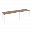 Onix Рабочая станция на П-образном м/к O.MP-RS-2.3.7 Дуб Аризона/Металл Белый 2760*720*750