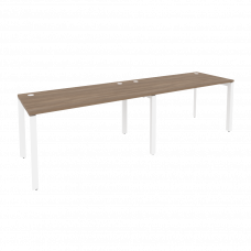 Onix Рабочая станция на П-образном м/к O.MP-RS-2.3.7 Дуб Аризона/Металл Белый 2760*720*750