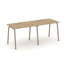 Estetica Рабочая станция 2 места ES.RS-2.1-LK Тиквуд Светлый/Металл Латте 1960*730*750