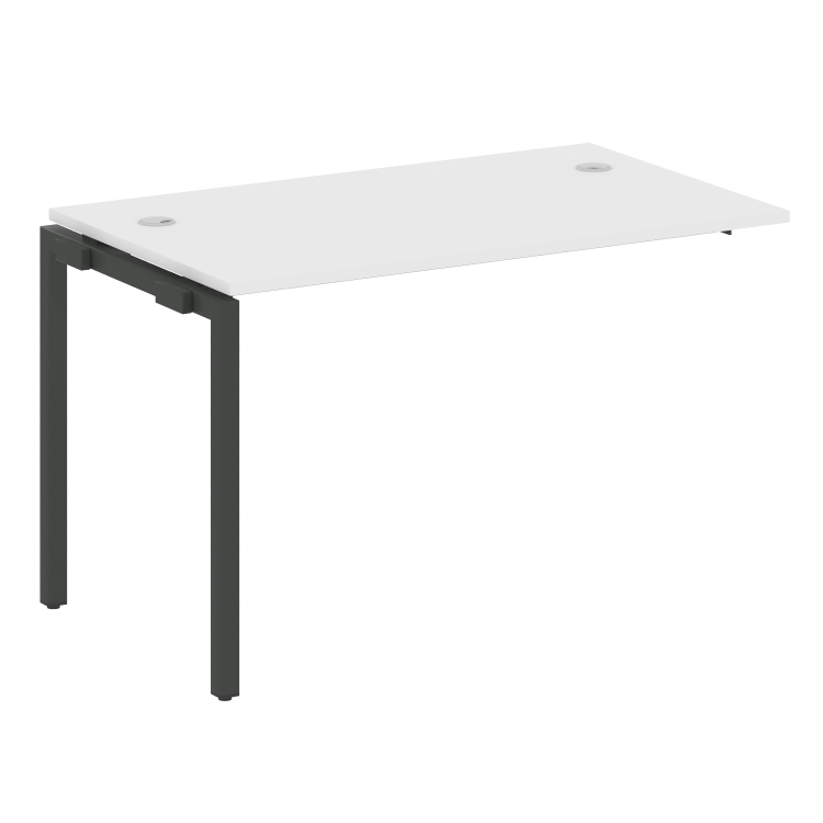 Metal System Quattro Проходной элемент рабочей станции на П-образном м/к 40БП.ПРС-СП-1.2 Белый/Метал