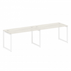 Metal System Quattro Рабочая станция на 2 места на О-образном м/к 40БО.СМ-2.3 Дуб Наварра/Металл Бел