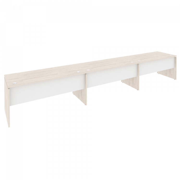 Onix Рабочая станция O.RS-3.4.7 Денвер Светлый/Белый Бриллиант 4740*720*750