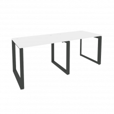 Onix Рабочая станция на О-образном м/к O.MO-RS-2.1.7 Белый Бриллиант/Металл Антрацит 1960*720*750