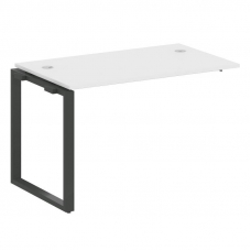 Metal System Проходной элемент рабочей станции на О-образном м/к БО.ПРС-СП-1.2 Белый/Металл Антрацит