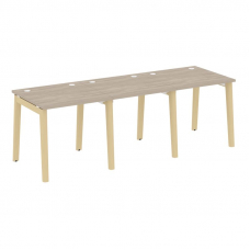 Onix Wood Рабочая станция OW.RS-3.0.8 Дуб Аттик/Дуб Светлый/Металл Белый 2340*800*750