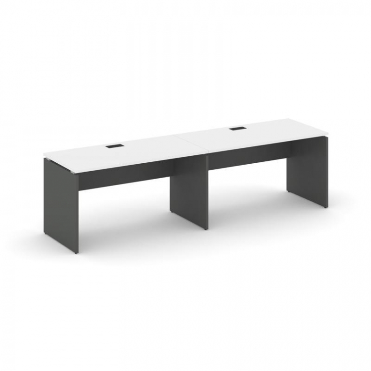 Style Project Рабочая станция 1 сторон. SN-D.ORS-014 Белый/Антрацит/Черная Заглушка 3160*700*750