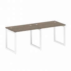 Metal System Quattro Рабочая станция на 2 места на О-образном м/к 50БО.СМ-2.1 Вяз Благородный/Металл