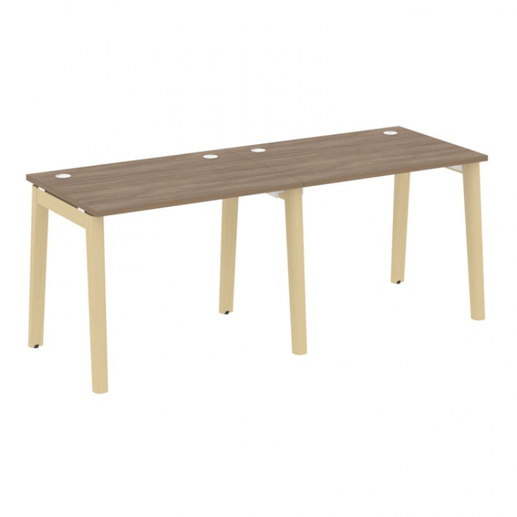 Onix Wood Рабочая станция OW.RS-2.1.7 Дуб Аризона/Дуб Светлый/Металл Белый 1960*720*750