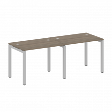 Metal System Quattro Рабочая станция на 2 места на П-образном м/к 50БП.СМ-2.1 Вяз Благородный/Металл