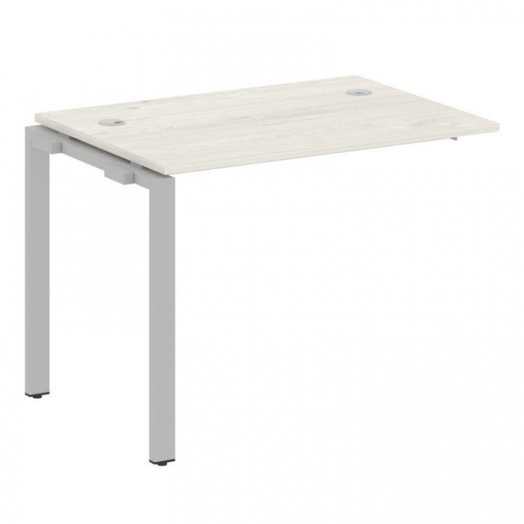 Metal System Проходной элемент рабочей станции на П-образном м/к БП.ПРС-СП-1.1 Дуб Наварра/Металл Се