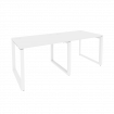 Onix Рабочая станция на О-образном м/к O.MO-RS-2.1.8 Белый Бриллиант/Металл Белый 1960*800*750