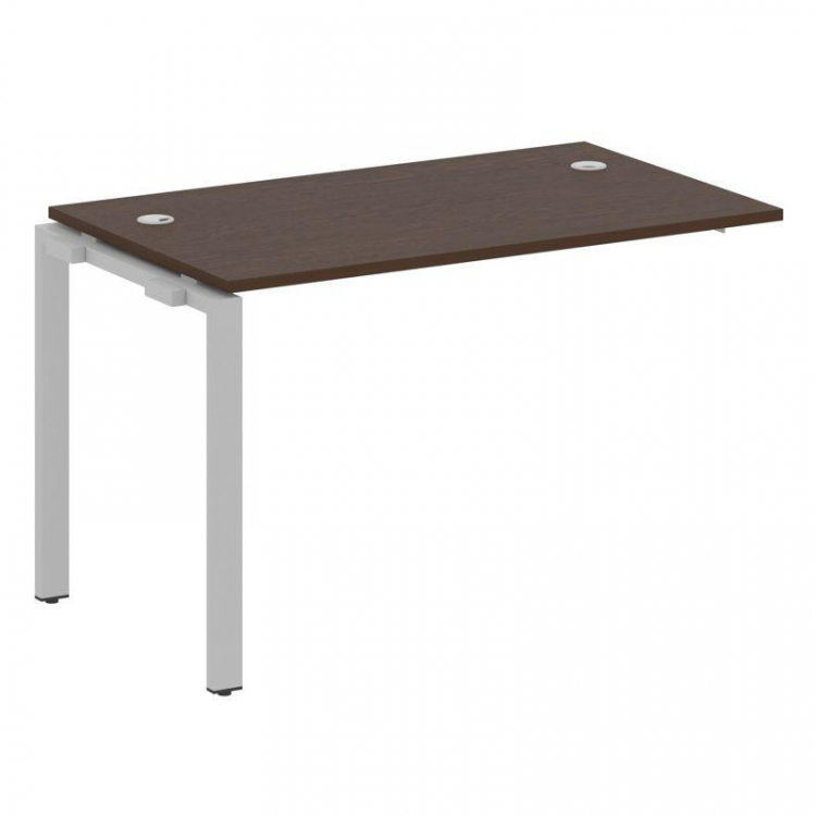 Metal System Проходной элемент рабочей станции на П-образном м/к БП.ПРС-СП-1.2 Венге Цаво/Металл Сер