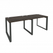 Onix Рабочая станция на О-образном м/к O.MO-RS-2.1.8 Дуб Мали/Металл Антрацит 1960*800*750