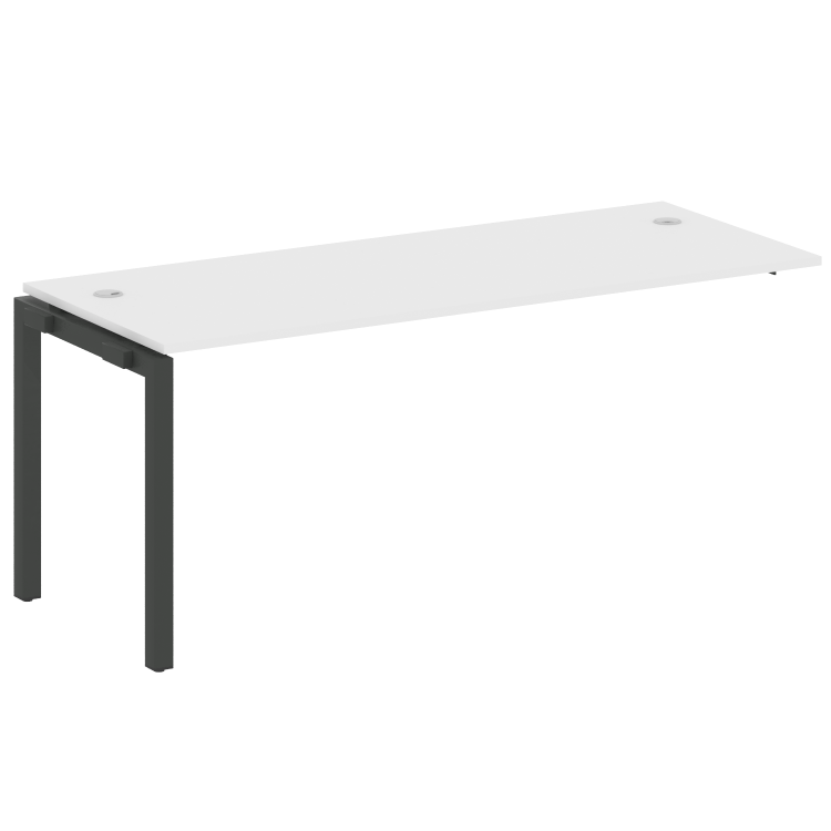 Metal System Quattro Проходной элемент рабочей станции на П-образном м/к 50БП.ПРС-СП-1.5 Белый/Метал