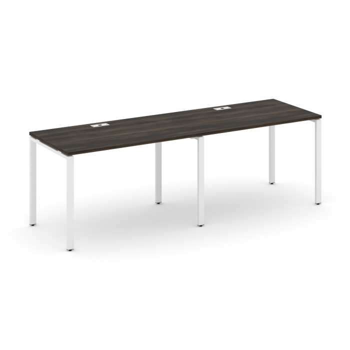 Concept Рабочая станция 2 места CN.ORS-002 Дуб Мали/Металл Белый 2360*720*750