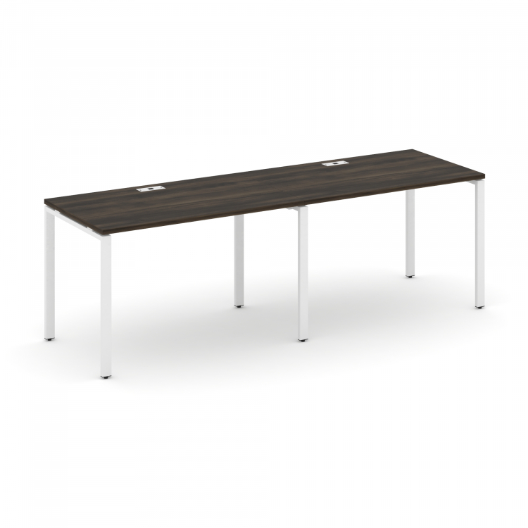 Concept Рабочая станция 2 места CN.ORS-002 Дуб Мали/Металл Белый 2360*720*750