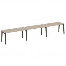 Onix Wood Рабочая станция OW.RS-3.4.7 Дуб Аттик/Дуб Темный/Металл Антрацит 4740*720*750