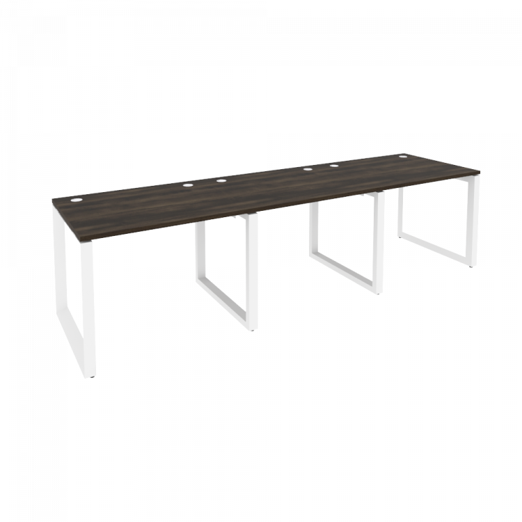 Onix Рабочая станция на О-образном м/к O.MO-RS-3.1.8 Дуб Мали/Металл Белый 2940*800*750