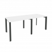 Onix Рабочая станция на П-образном м/к O.MP-RS-2.1.8 Белый Бриллиант/Металл Антрацит 1960*800*750