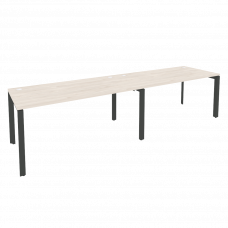 Onix Рабочая станция на П-образном м/к O.MP-RS-2.4.8 Денвер Светлый/Металл Антрацит 3160*800*750