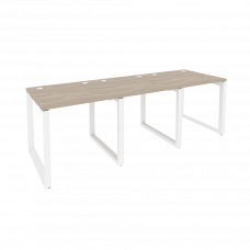 Onix Рабочая станция на О-образном м/к O.MO-RS-3.0.8 Дуб Аттик/Металл Белый 2340*800*750
