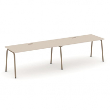 Estetica Рабочая станция 2 места ES.RS-2.4-LK Капучино/Металл Латте 3160*730*750