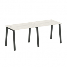 Metal System Рабочая станция на 2 места на А-образном м/к БА.СМ-2.1 Дуб Наварра/Металл Антрацит 2000