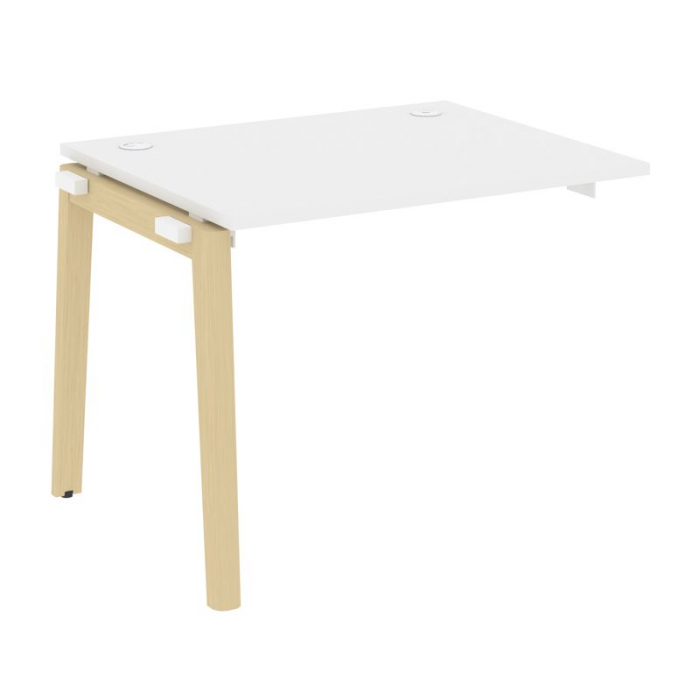 Оникс Вуд Наборный эл. раб. станции OW.1.NRS-1.8 Белый Бриллиант/Дуб Светлый/Металл Белый 980*800*75