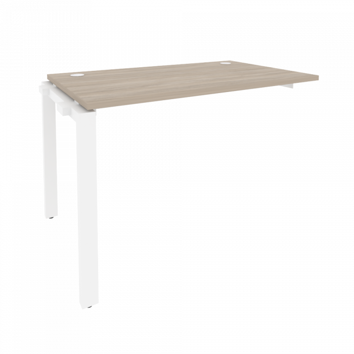 Onix Наборный элемент рабочей станции на П-образном м/к O.MP-1.NRS-2.7 Дуб Аттик/Металл Белый 1180*7