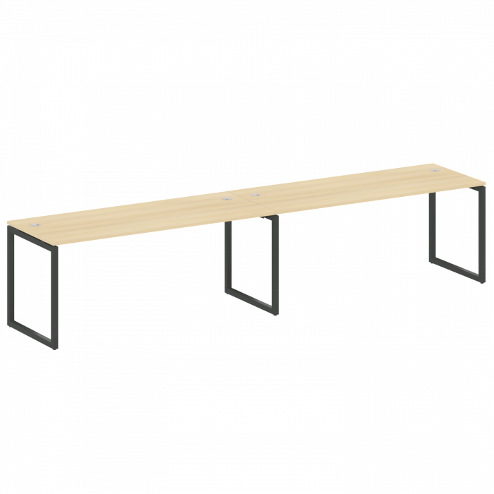 Metal System Quattro Рабочая станция на 2 места на О-образном м/к 40БО.СМ-2.5 Акация Лорка/Металл Ан