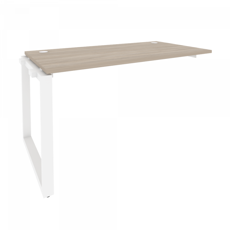 Onix Наборный элемент рабочей станции на О-образном м/к O.MO-1.NRS-3.7 Дуб Аттик/Металл Белый 1380*7