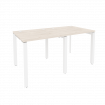 Onix Рабочая станция на П-образном м/к O.MP-RS-2.0.8 Денвер Светлый/Металл Белый 1560*800*750