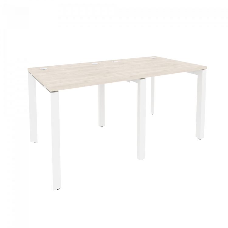 Onix Рабочая станция на П-образном м/к O.MP-RS-2.0.8 Денвер Светлый/Металл Белый 1560*800*750