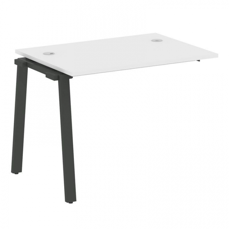 Metal System Проходной элемент рабочей станции на А-образном м/к БА.ПРС-СП-1.1 Белый/Металл Антрацит