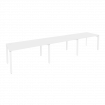 Onix Рабочая станция на П-образном м/к O.MP-RS-3.3.8 Белый Бриллиант/Металл Белый 4140*800*750