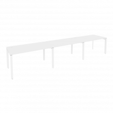 Onix Рабочая станция на П-образном м/к O.MP-RS-3.3.8 Белый Бриллиант/Металл Белый 4140*800*750